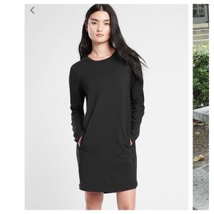 Athleta Black Long Sleeve Dress with Elegant Design